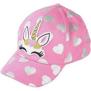 Designer Girl's Embroidery Baseball Hat Cotton Toddler Ball Cap with 3D Design